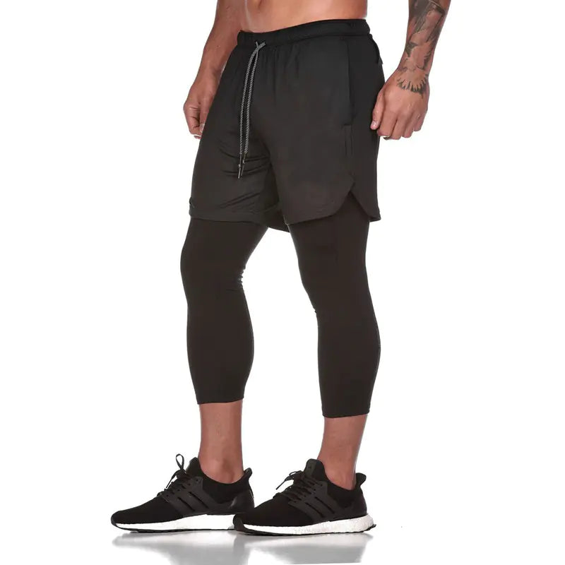 Men's Quick-Drying Nine-Point Fitness Shorts