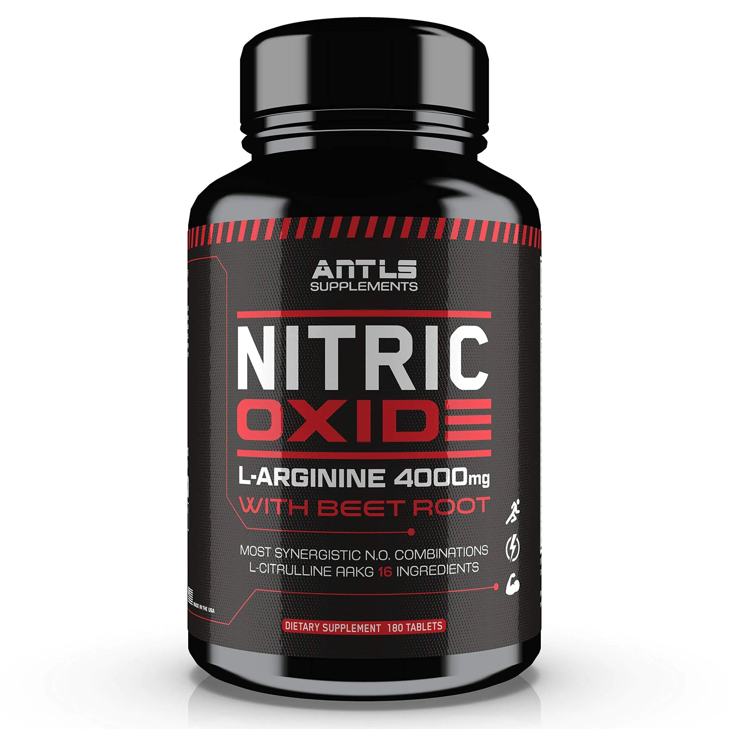Nitric Oxide Supplement Booster Complex L Arginine 4000mgL Citrulline AAKGBeet RootPre Workout PillsMuscle BuliderGrowthPumpsBlood FlowVascularityHeart Health180 Capsules